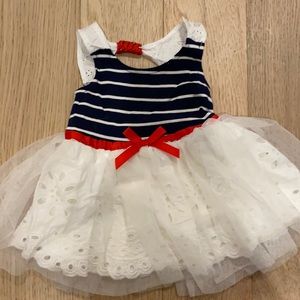 Girls dress in red, white and blue! Perfect for a summer or for a 4th of July!